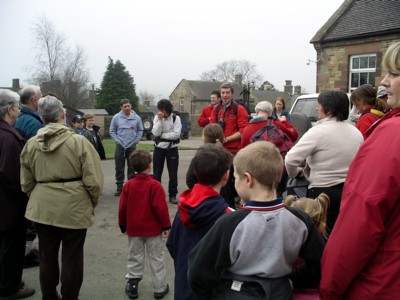 Launch Day - Pete Bush addresses the crowds