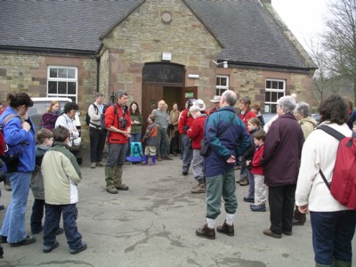 Launch Day - Pete Bush addresses the crowds